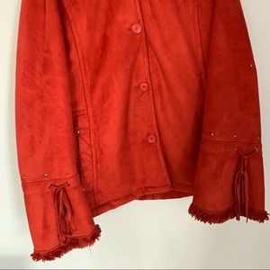 Beautiful vintage faux suede & fur penny lane coat